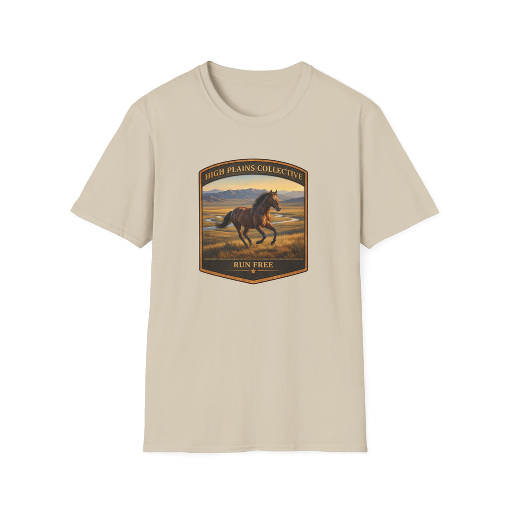 Horse-Run Free Badge Tee