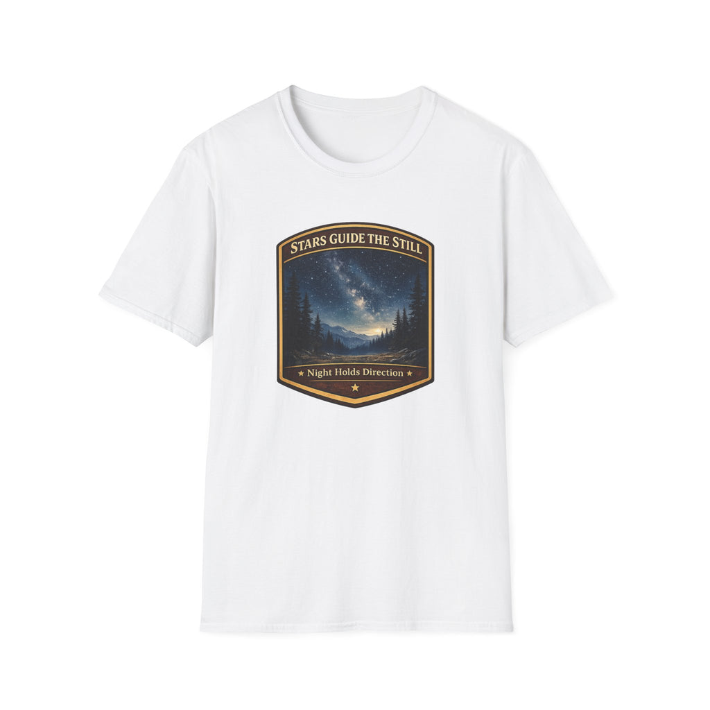 "Skies Guide The Still" Heritage Badge Tee
