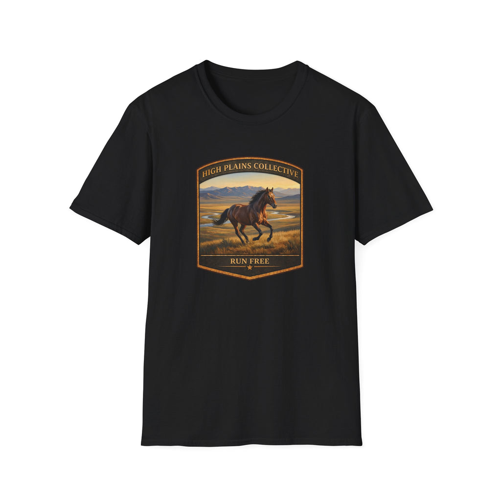 Horse-Run Free Badge Tee