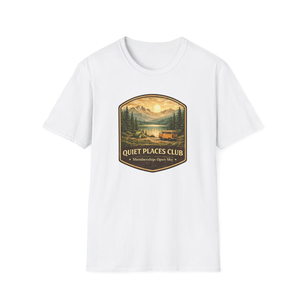 "Quiet Places Club " Heritage Badge Tee