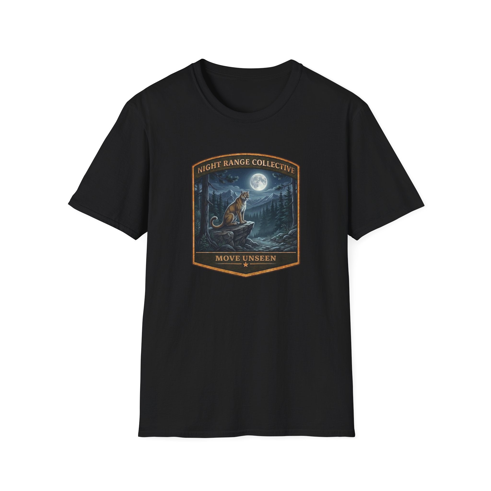 Mountain Lion-Move Unseen Badge Tee