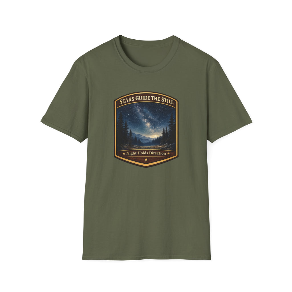 "Skies Guide The Still" Heritage Badge Tee