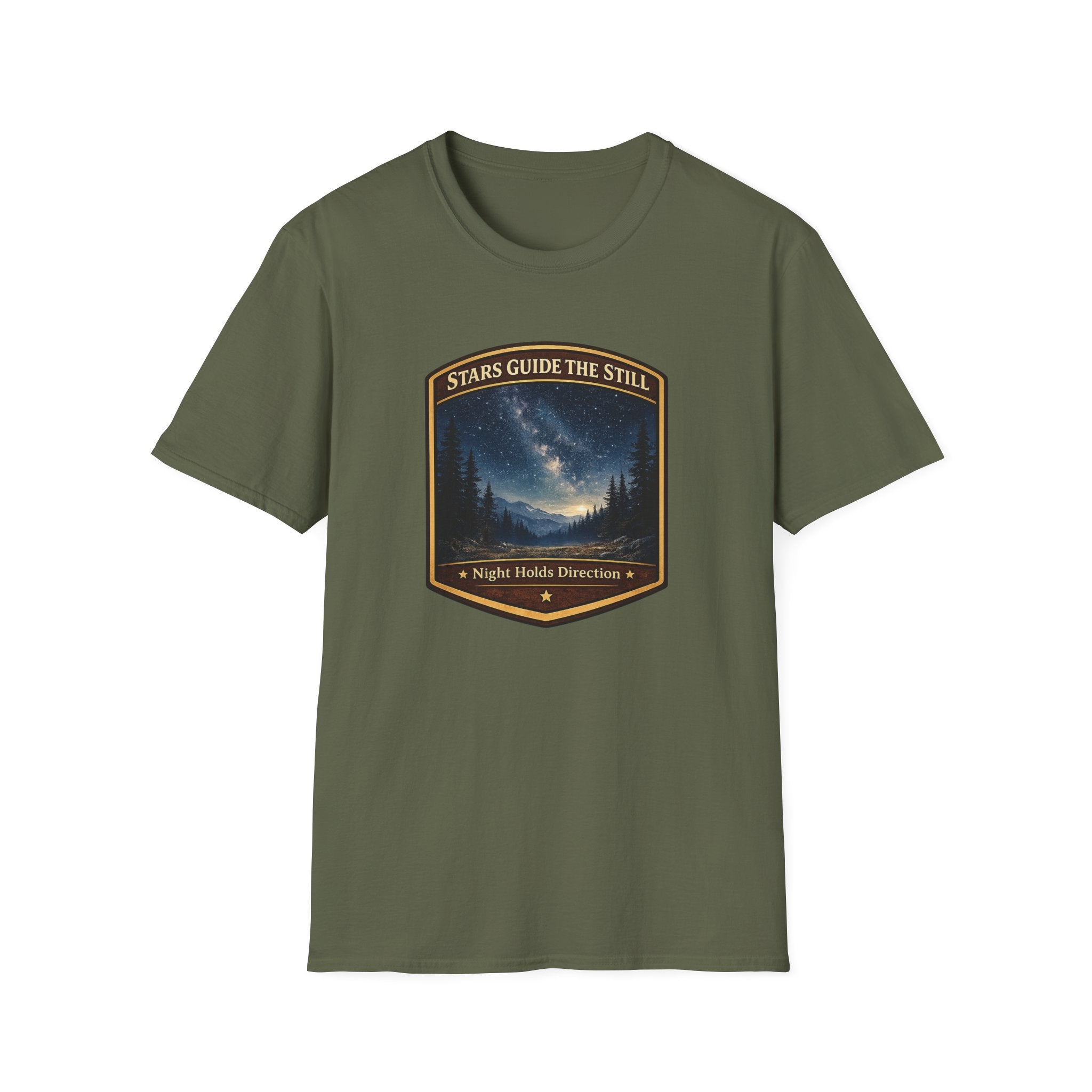 "Skies Guide The Still" Heritage Badge Tee