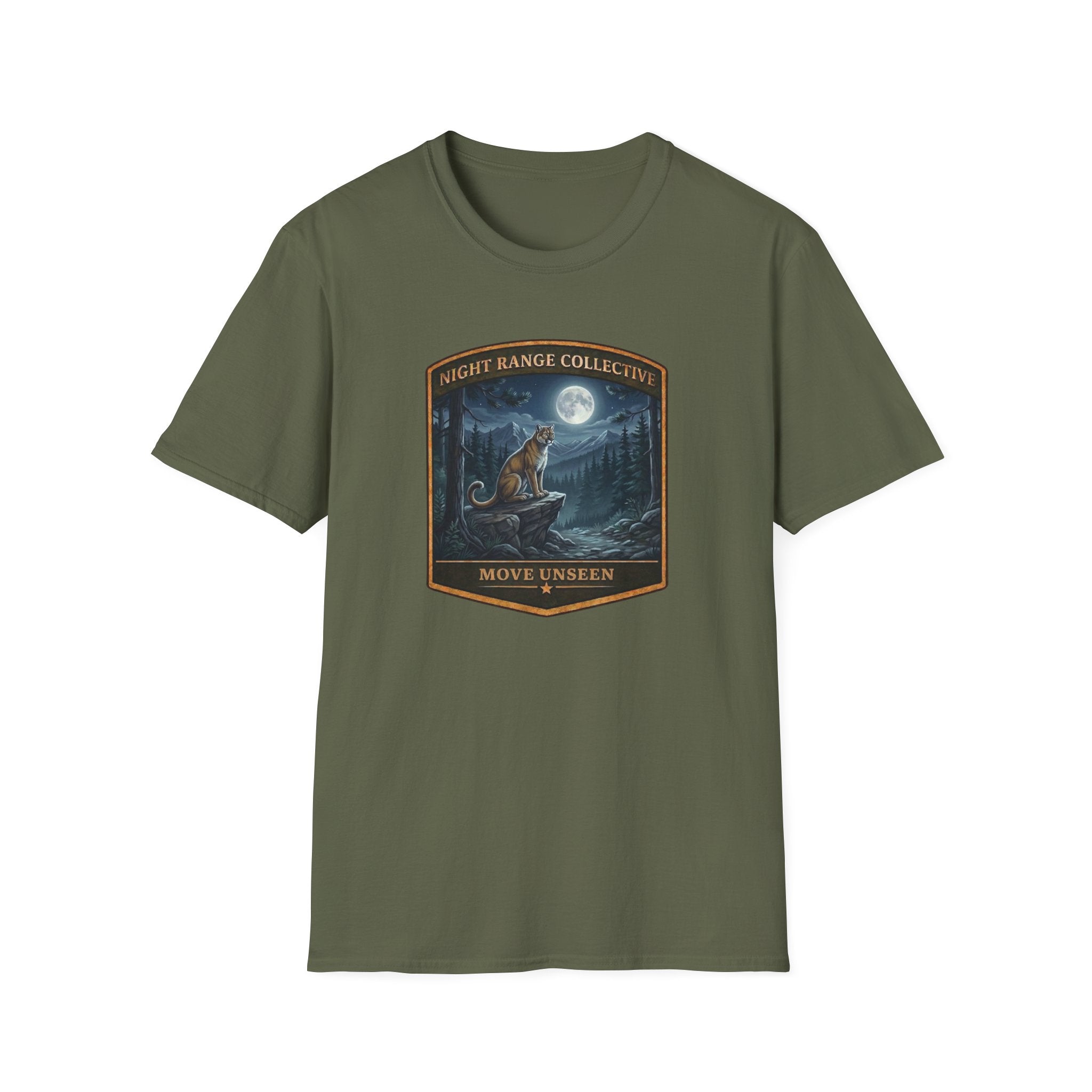 Mountain Lion-Move Unseen Badge Tee