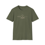 Meditation Pose with Morse Code Tee